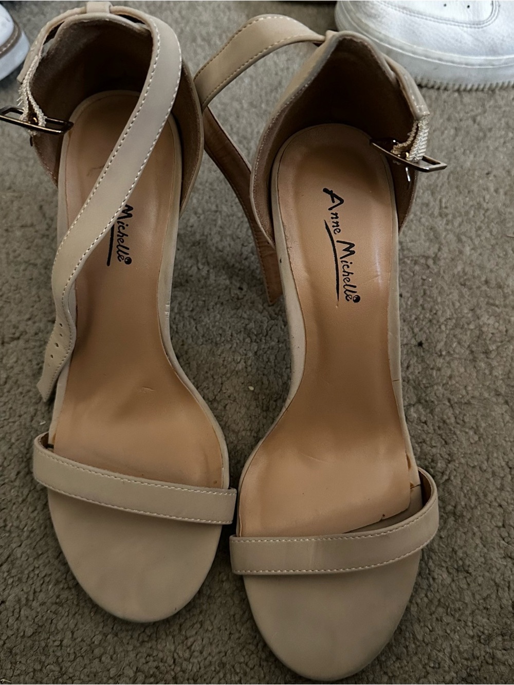 Nude Open Toe Heels